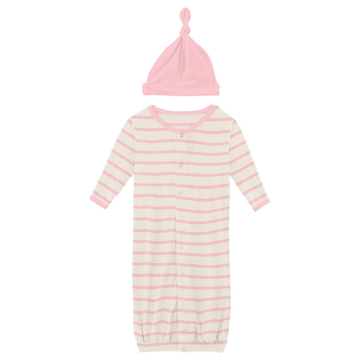 Layette Gown Converter & Single Knot Hat Set