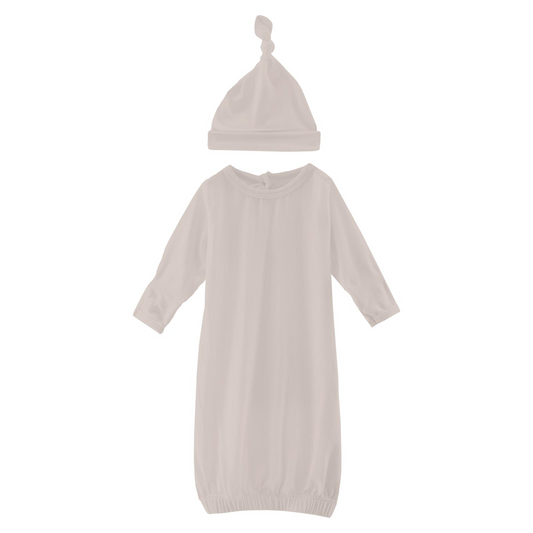 Layette Gown & Single Knot Hat Set | Baby Shower Kori Belrose