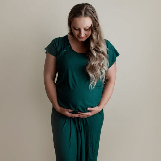 Maternity Mommy Labor and Delivery/ Nursing Gown | Baby Shower Kori Belrose
