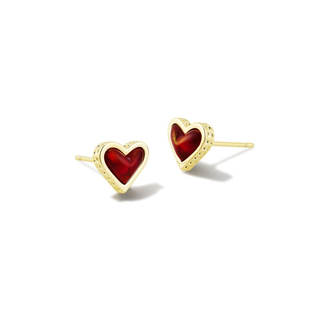 Framed Ari Heart Stud Earrings