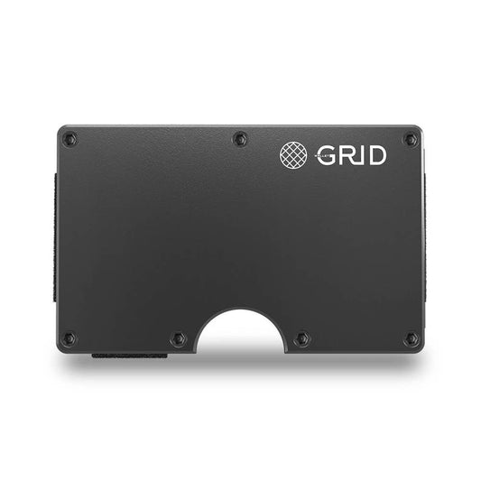 Grid Wallet // Gunmetal Aluminum