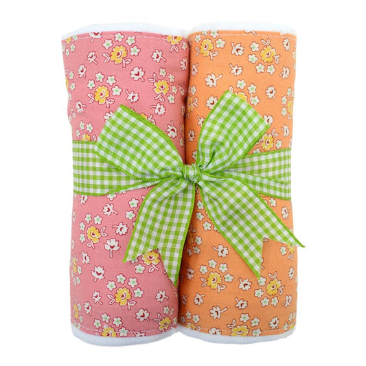 Set of Two Fabric Burps