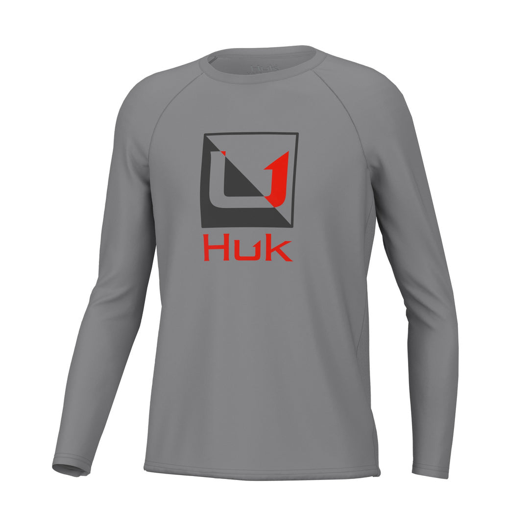 Huk Youth Reflection Pursuit Overcast Grey / YL