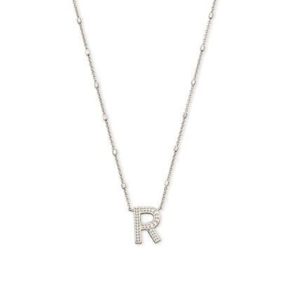 Kendra Scott Silver Letter R Initial Necklace
