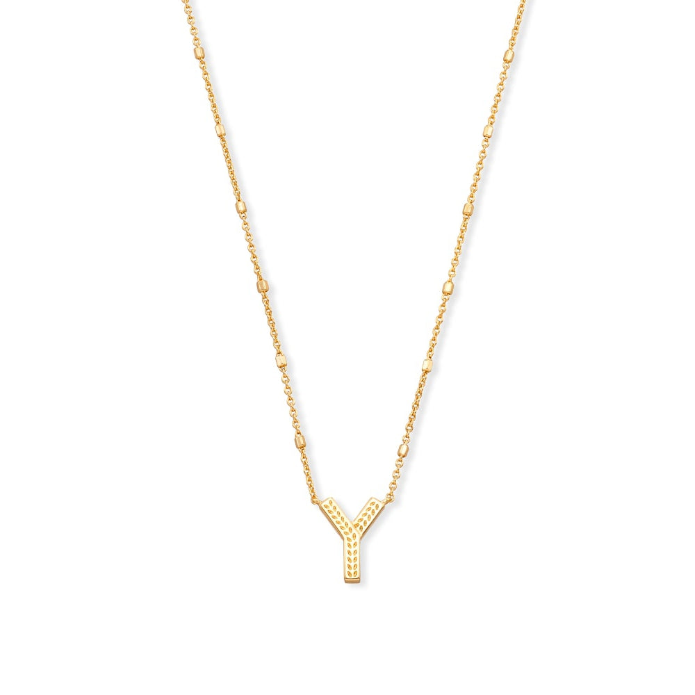 Kendra Scott Gold Letter Y Initial Necklace