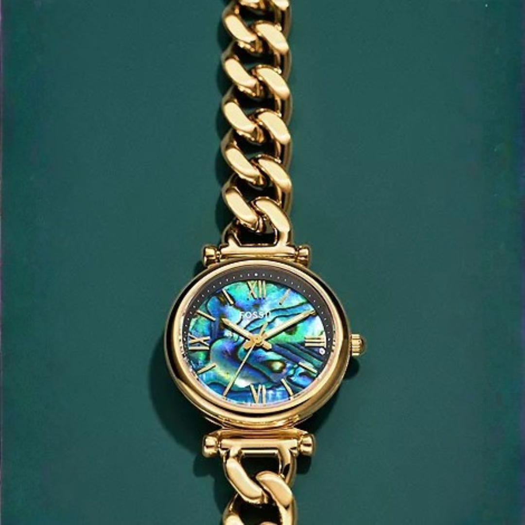 Carlie Three-Hand Stainless Steel Watch