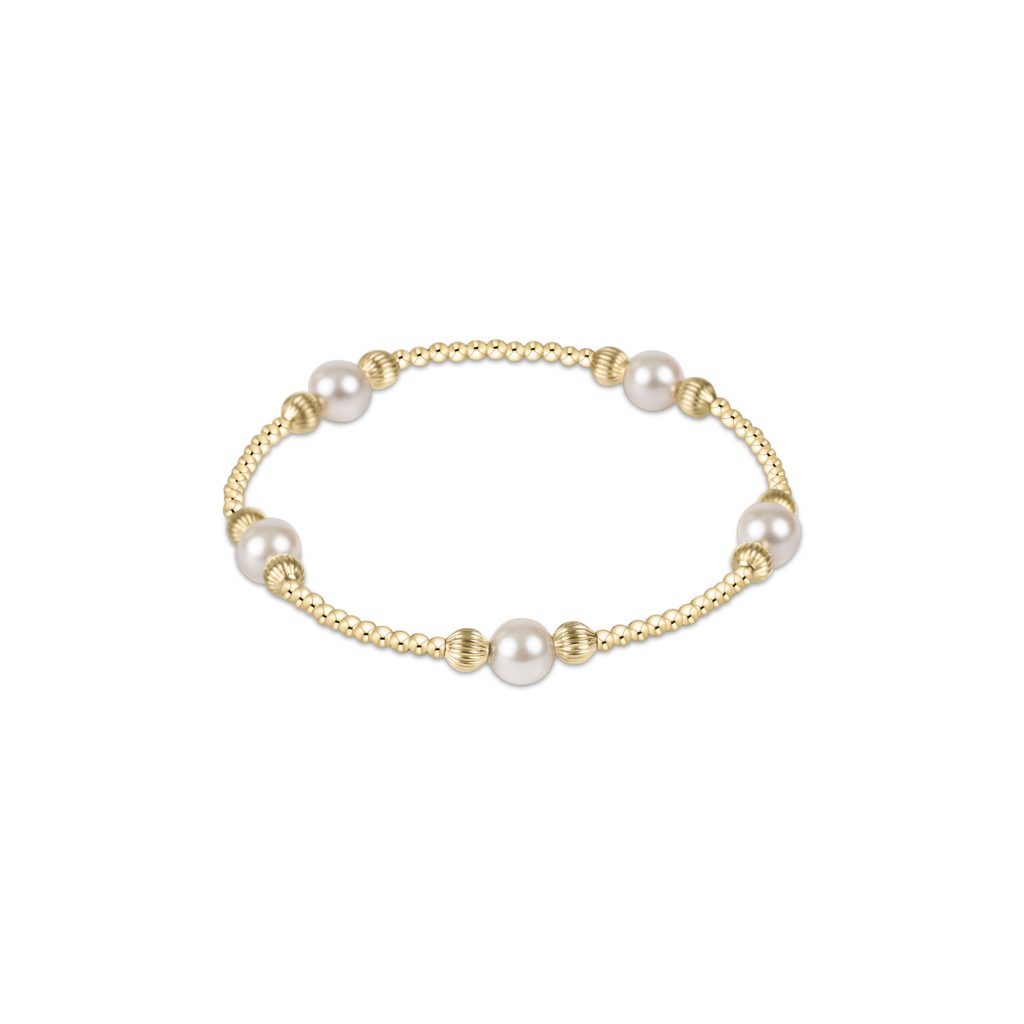 purpose pearl 6mm bead bracelet dignity