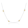 enewton 17in  choker simplicity chain mixed metal, 4mm