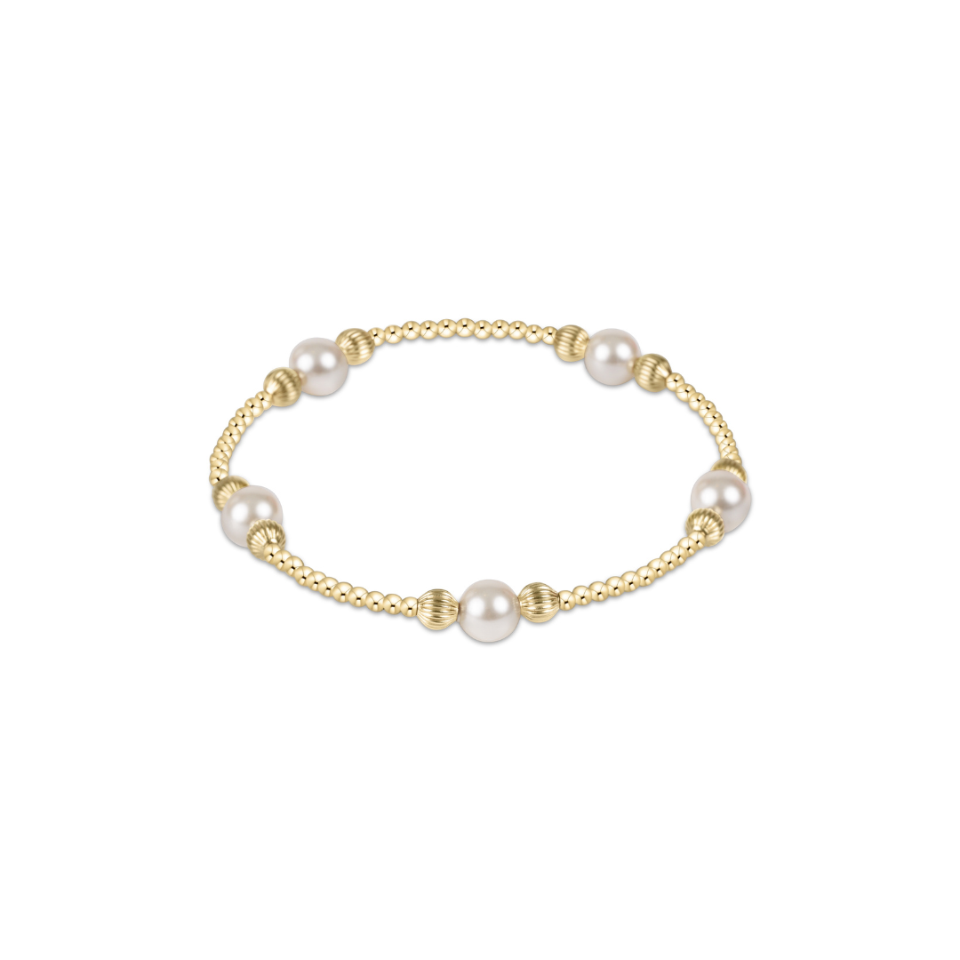 purpose pearl 6mm bead bracelet dignity