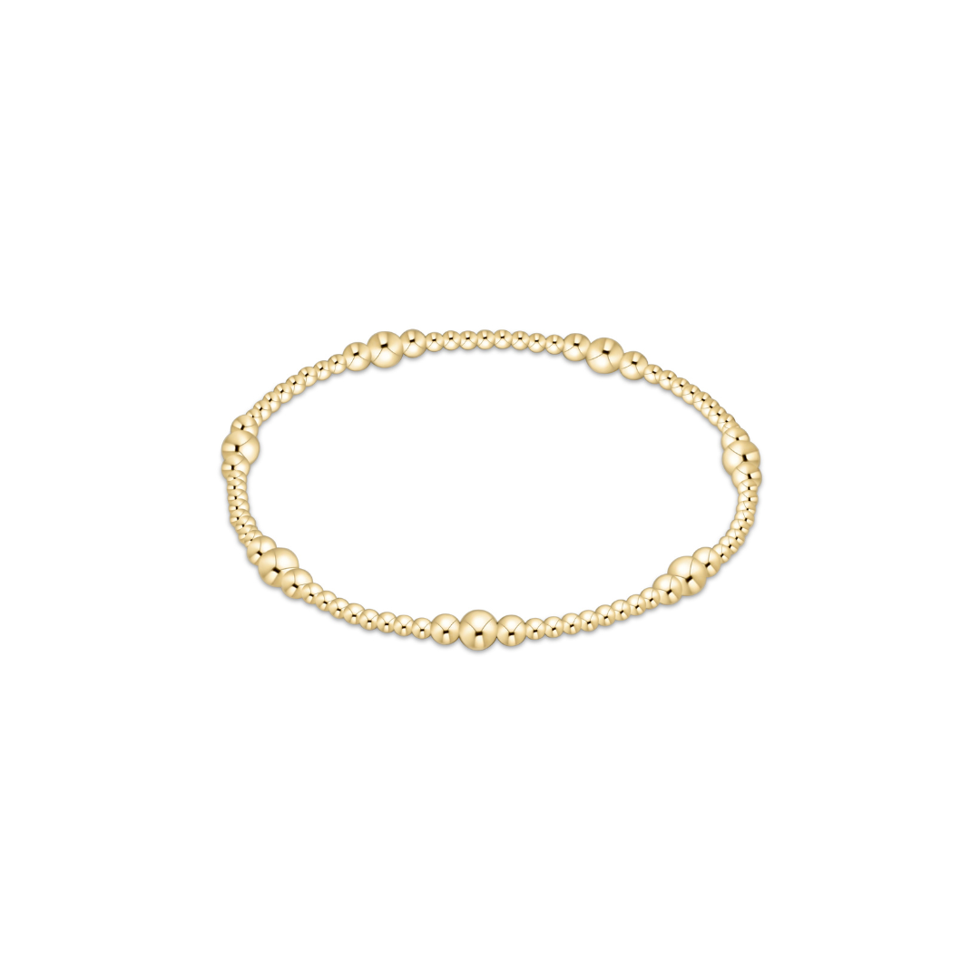 purpose gold 4mm bead bracelet