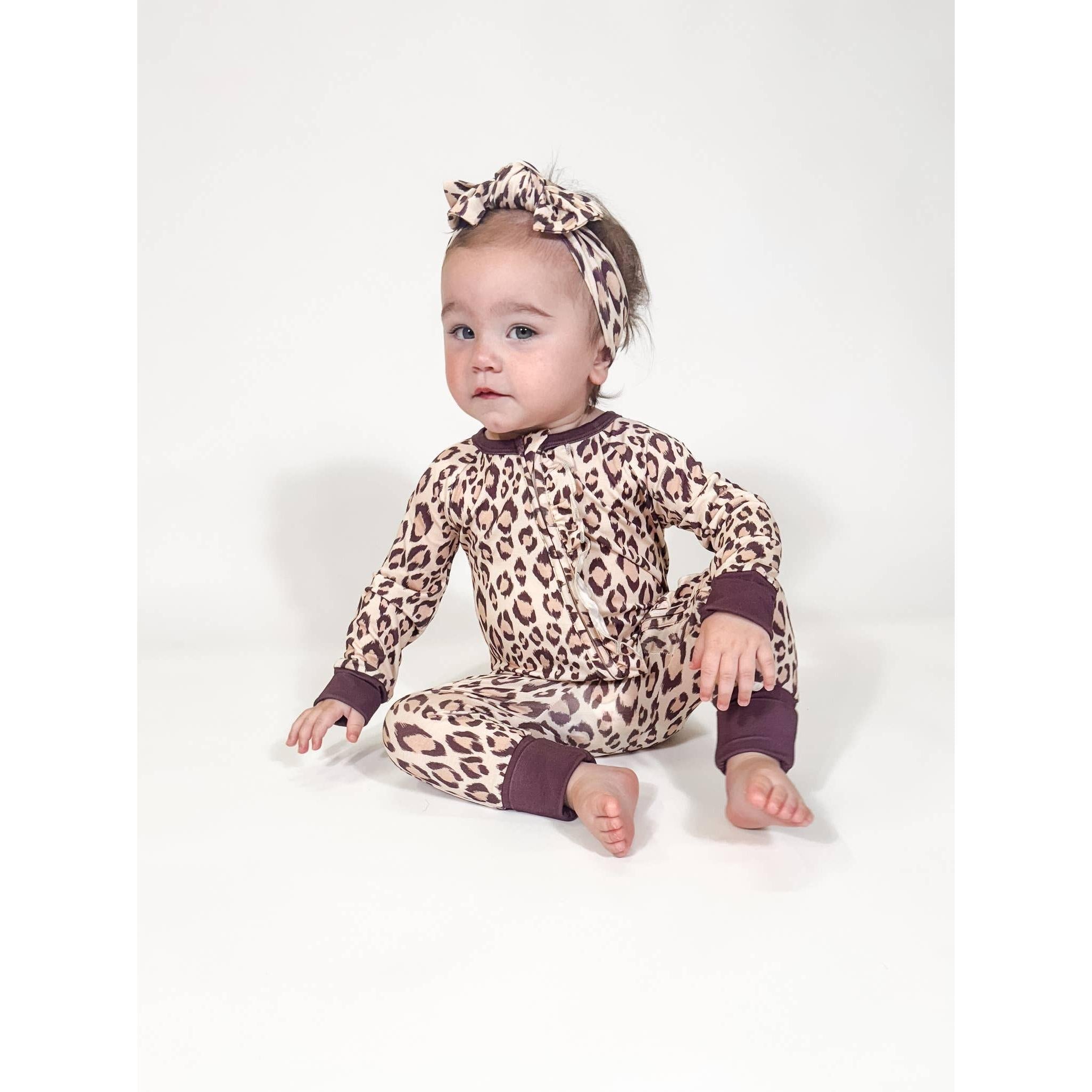 Convertible Zip PJ, Classic Leopard | Baby Shower Bri Jones