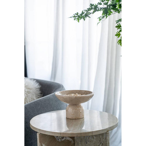 Alba Marble Pedestal Bowl