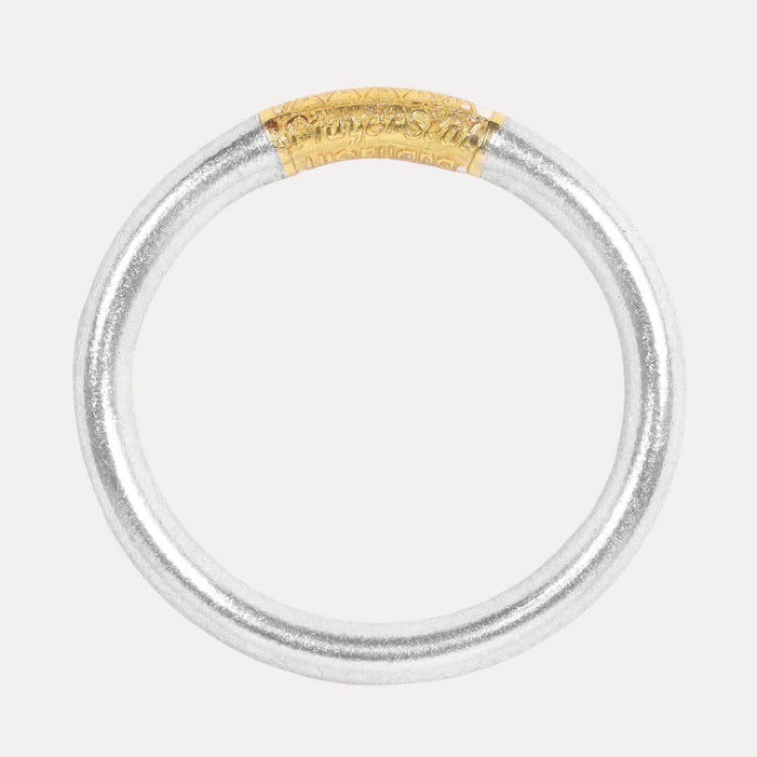 Silver Tzubbie All Weather Bangle® (AWB®) - Serenity Prayer