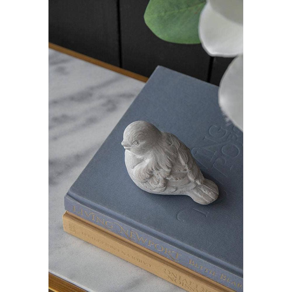 Lovebirds Cement Figurines, Set of 2