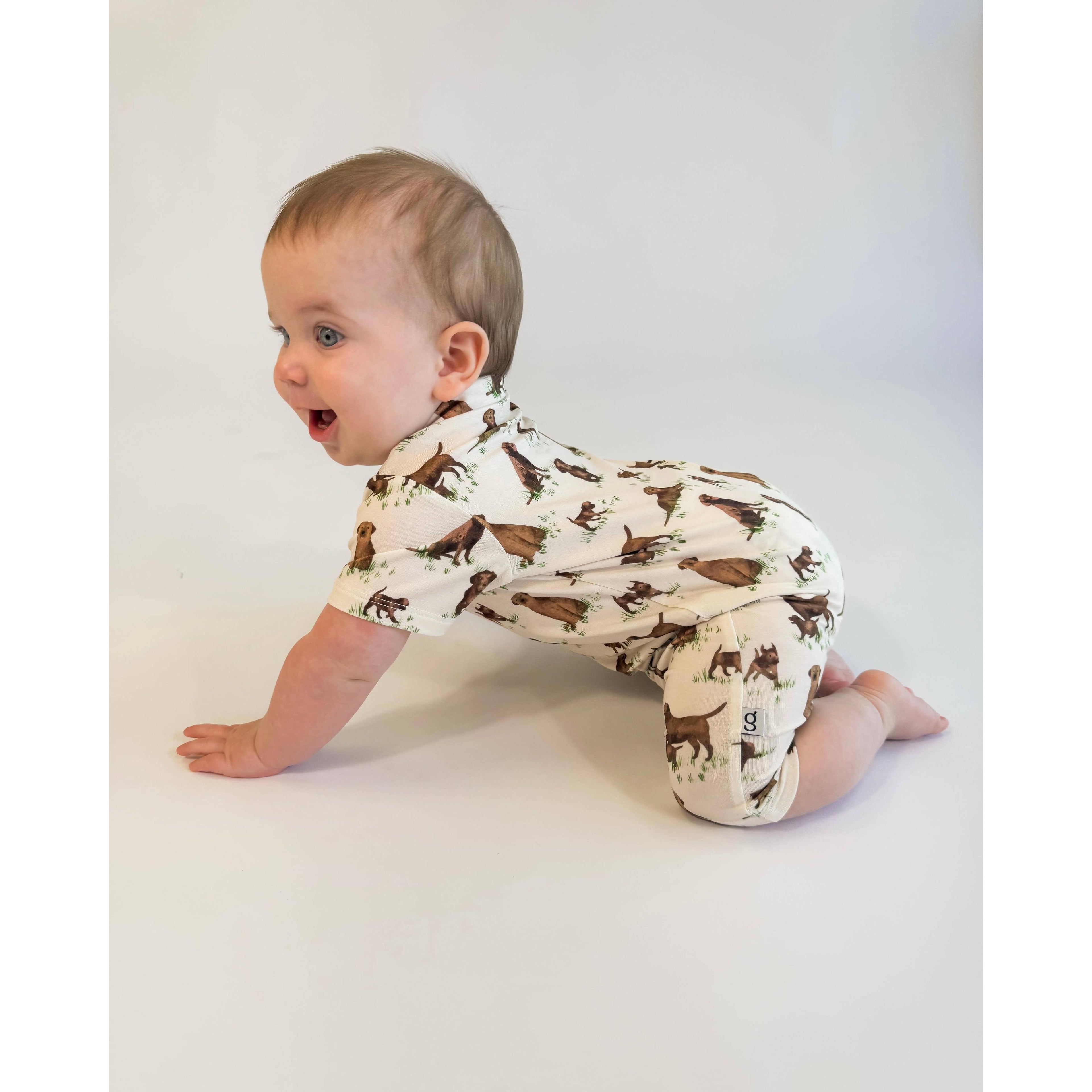 Short Sleeve Polo Romper