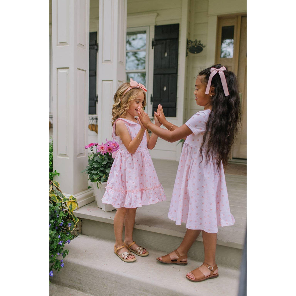 Lara Poplin Dress in Peach of my Heart