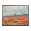 Antique Curiosities Inc Poppies in Bloom Framed Print