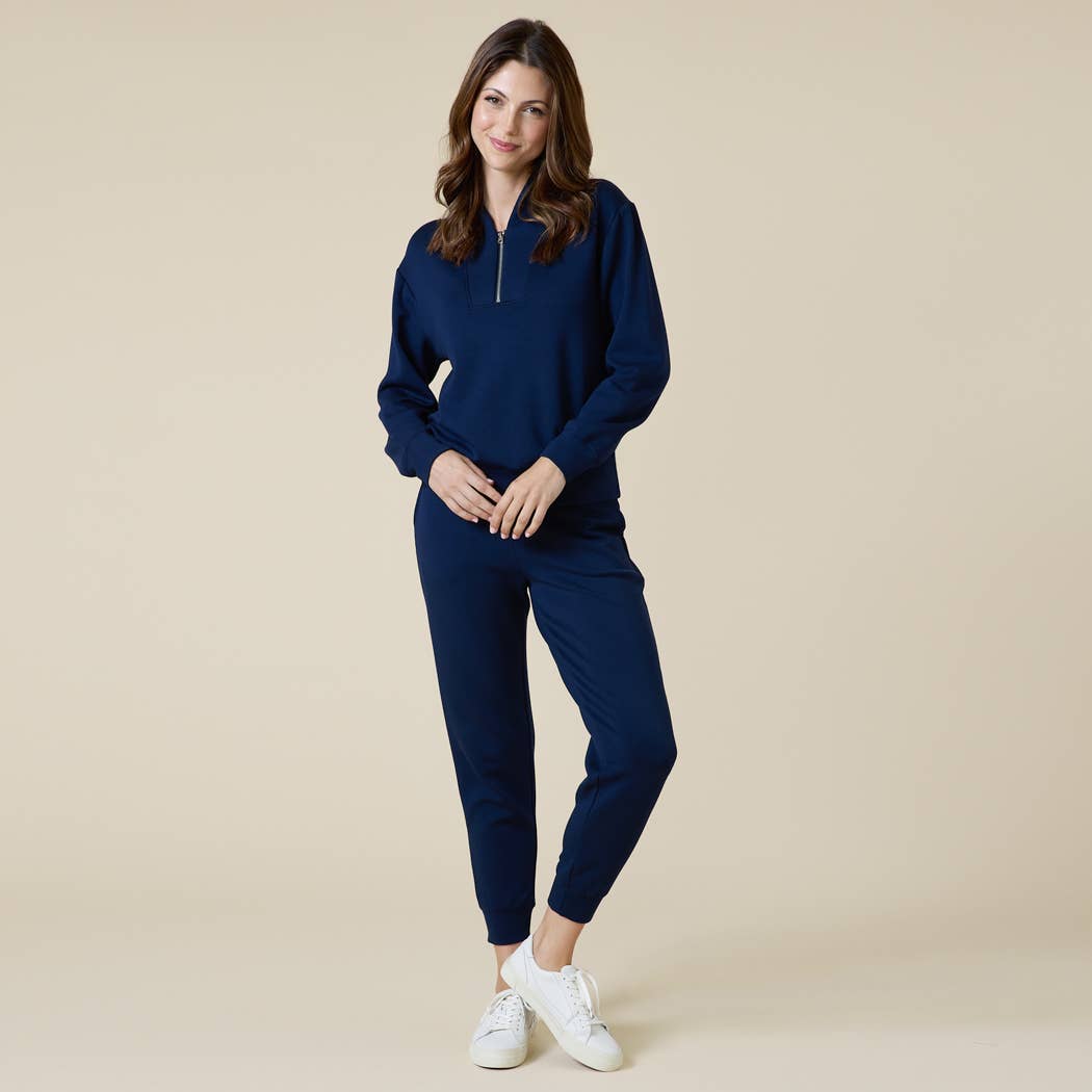 Athleisure DreamTech 1/4 Zip Jogger Set for Women