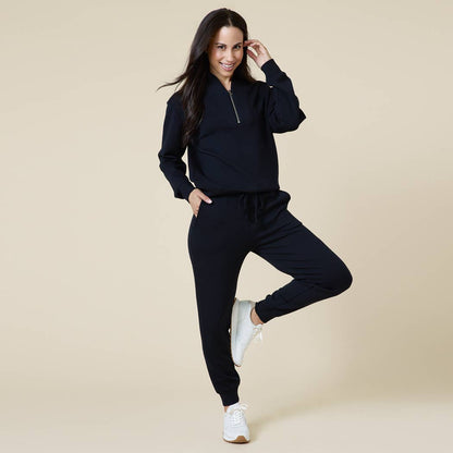 Athleisure DreamTech 1/4 Zip Jogger Set for Women