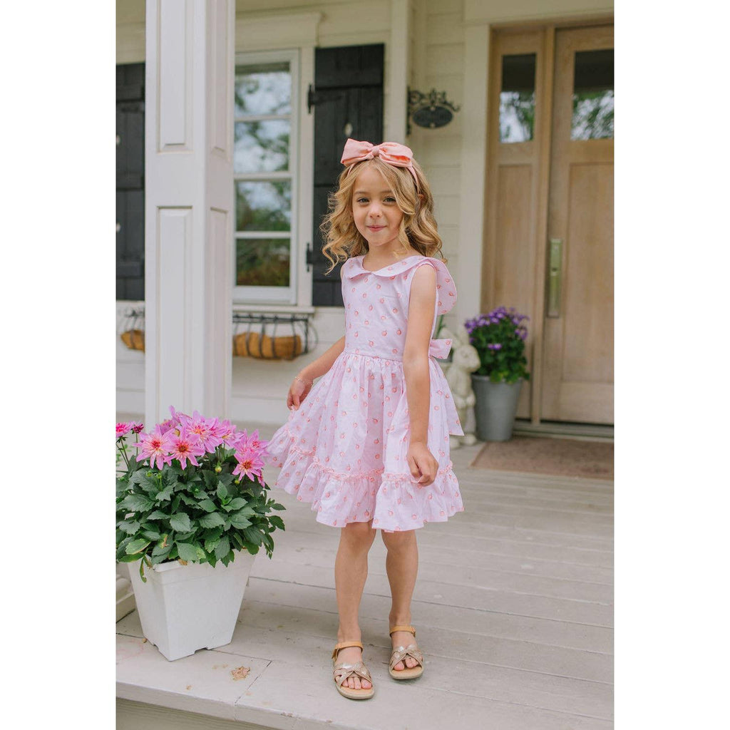 Lara Poplin Dress in Peach of my Heart
