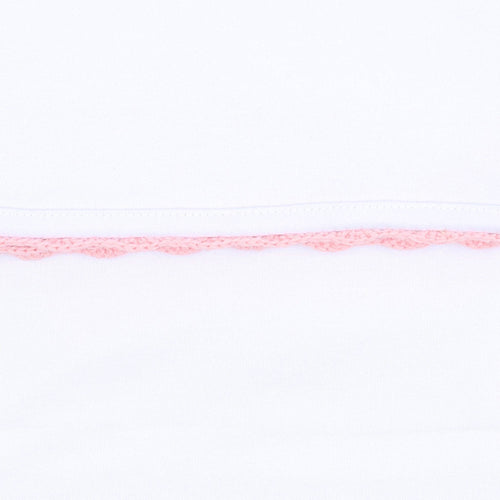 Baby Joy Bubble with Pink Crochet Trim