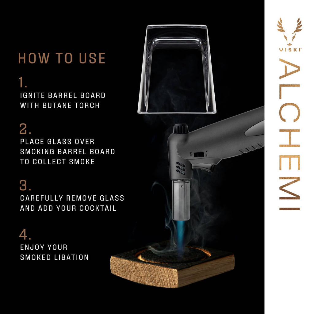 Alchemi™ Oak Barrel Board Smoke Infusion Kit Set of 3