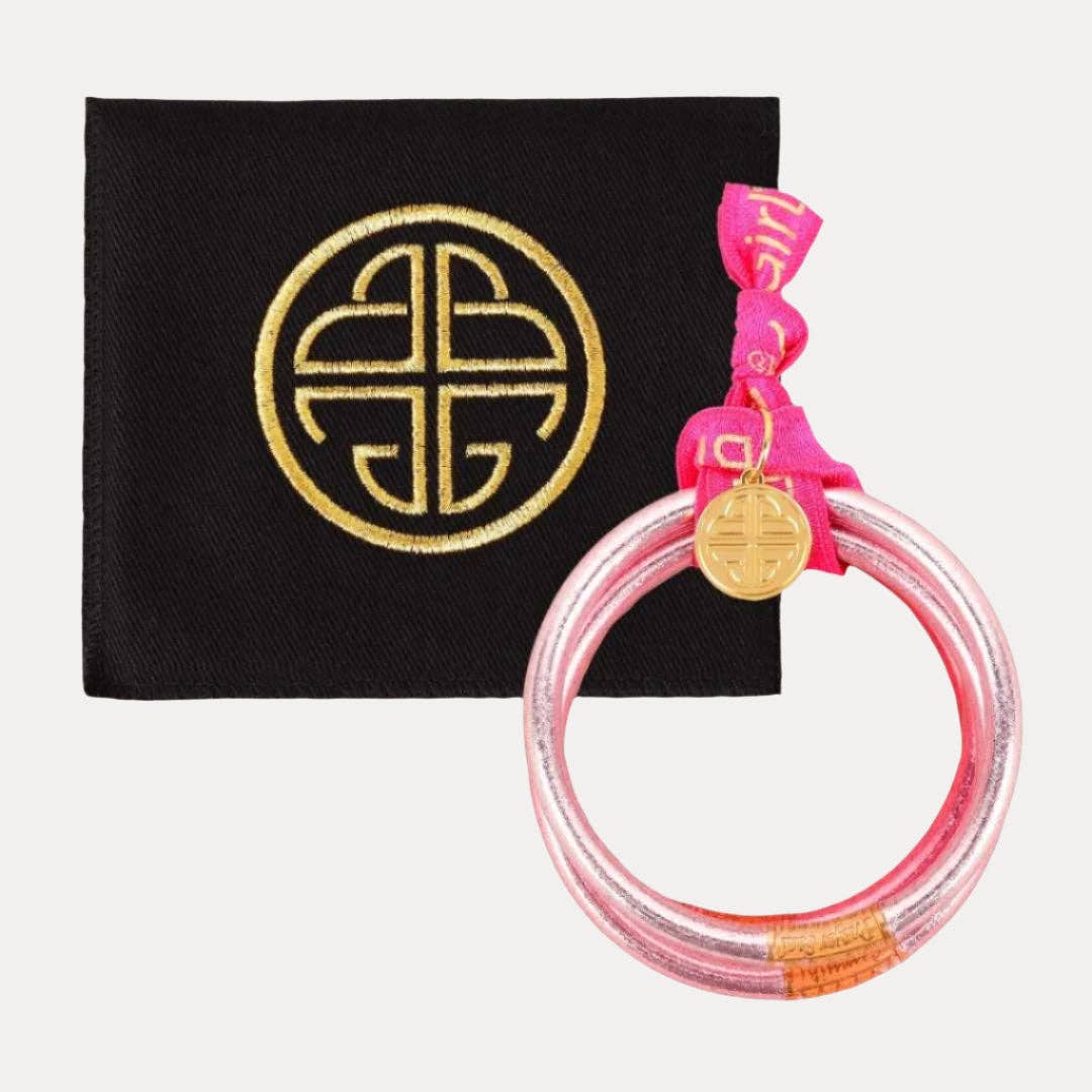 Carousel Pink All Weather Bangles® (Set of 4) - Serenity Prayer