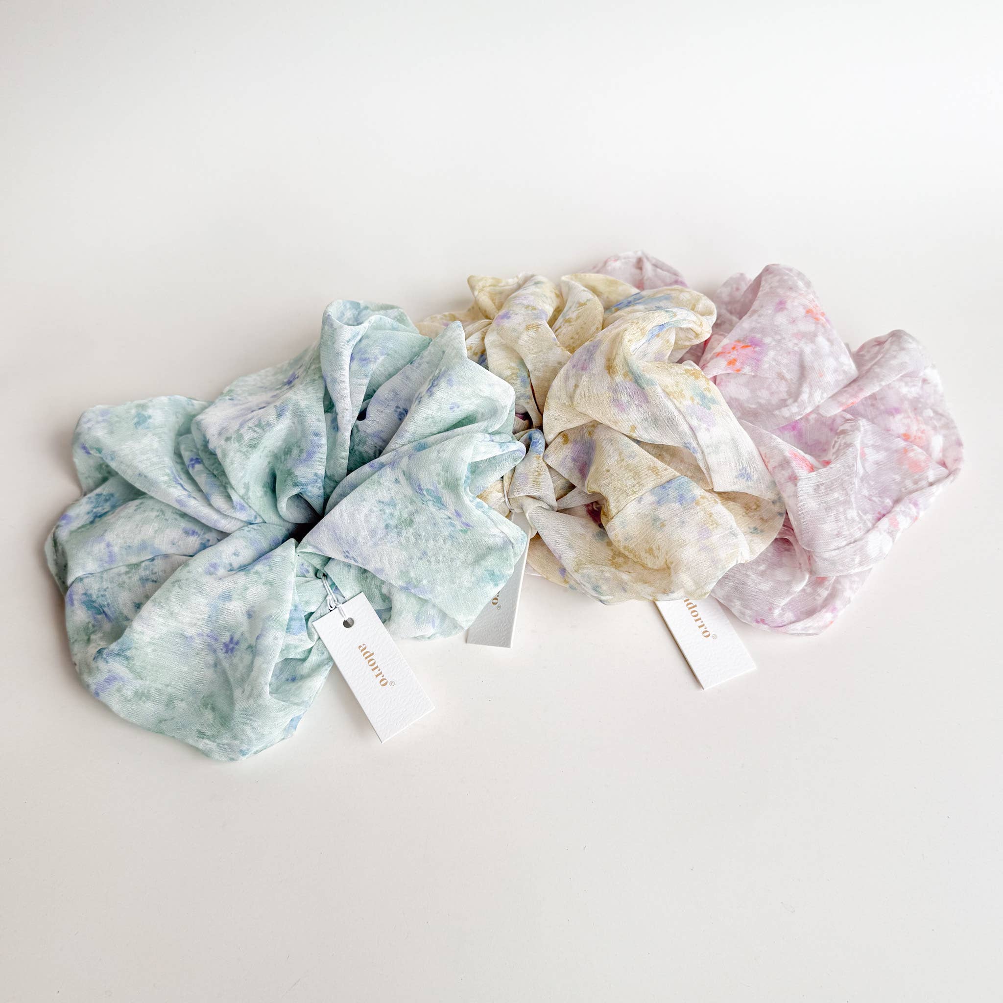 Delicate Floral Mega Scrunchie