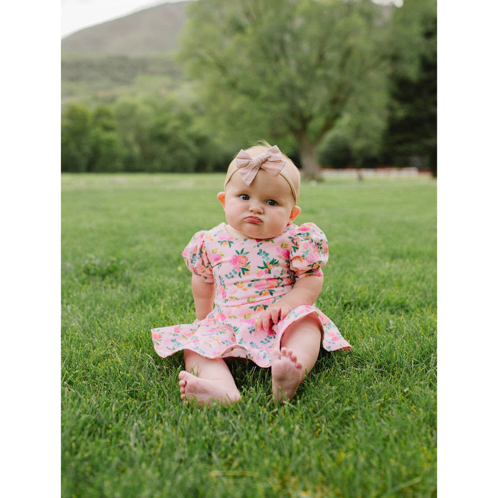 Ollie Jay Skirted Leo in Peach Bouquet