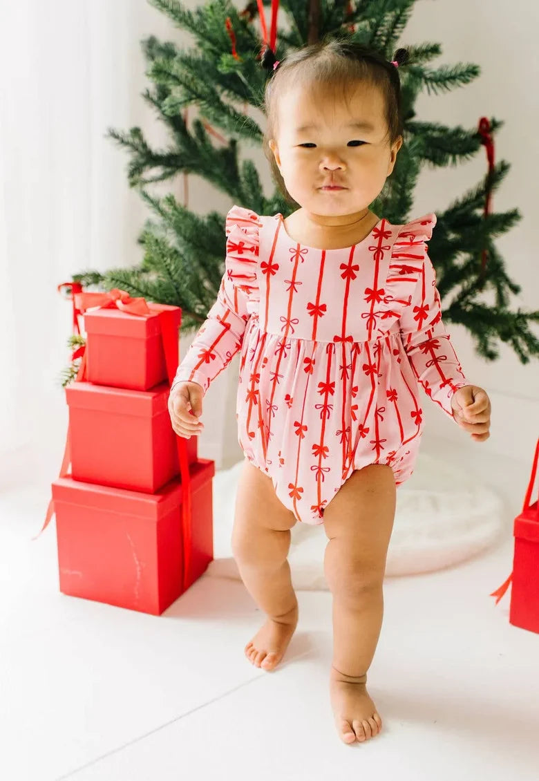 Leah Romper Dainty Bows