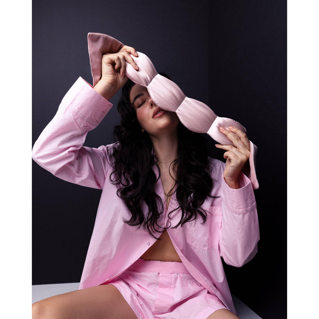 Nodpod Silk Weighted Sleep Mask - Petal