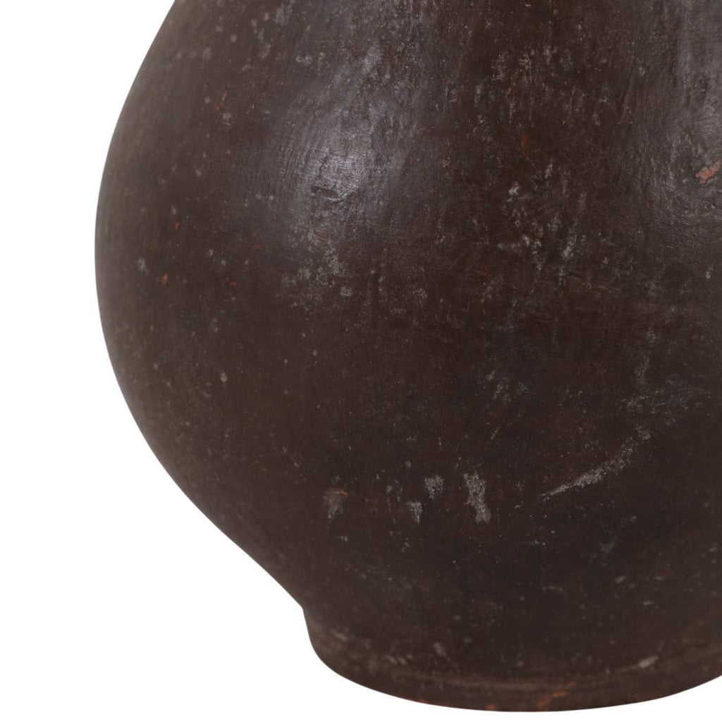 Decorative Vase - Brown Ceramic Terracotta Casual Jug, 8 in.