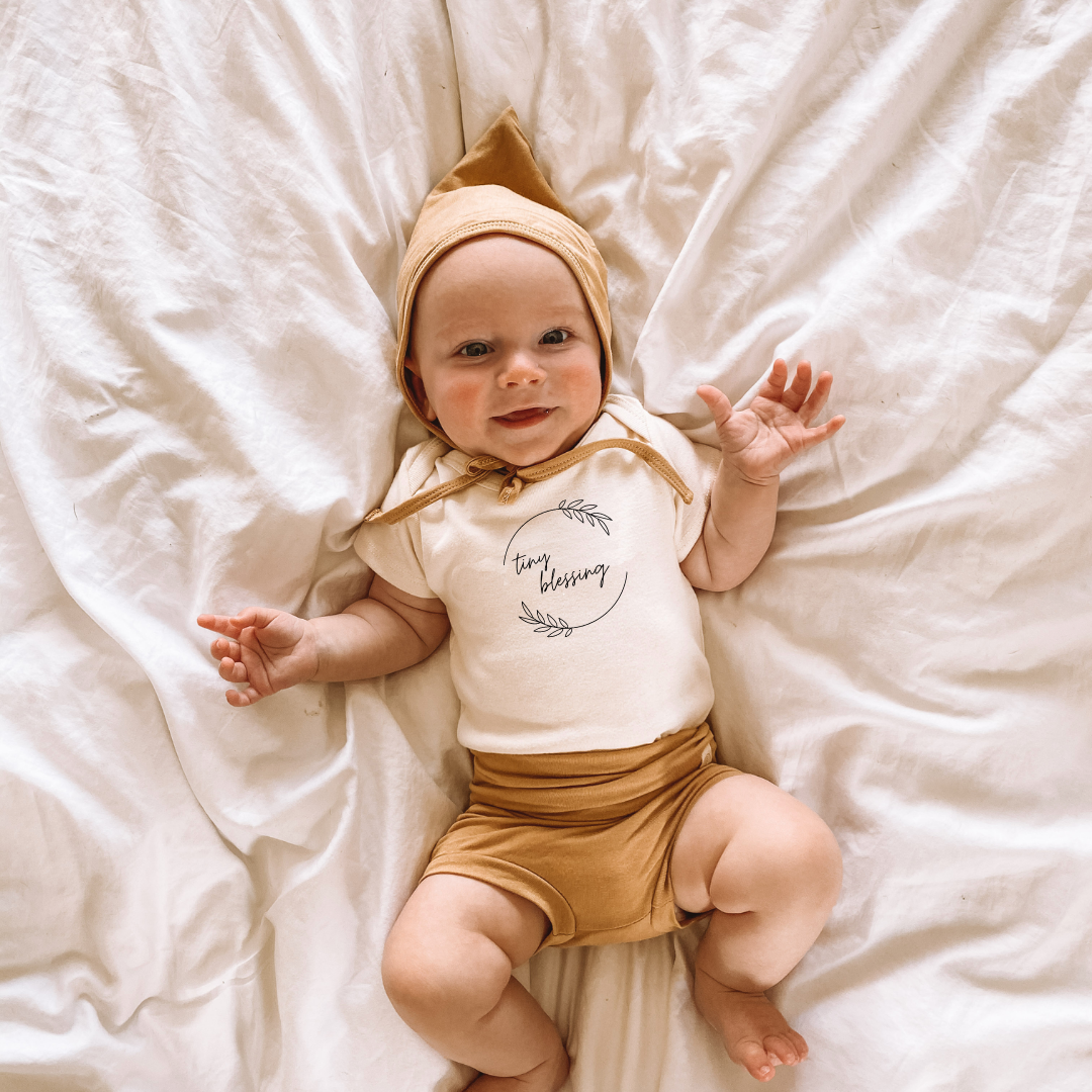 Tiny Blessing Organic Cotton Bodysuit | Short Sleeve