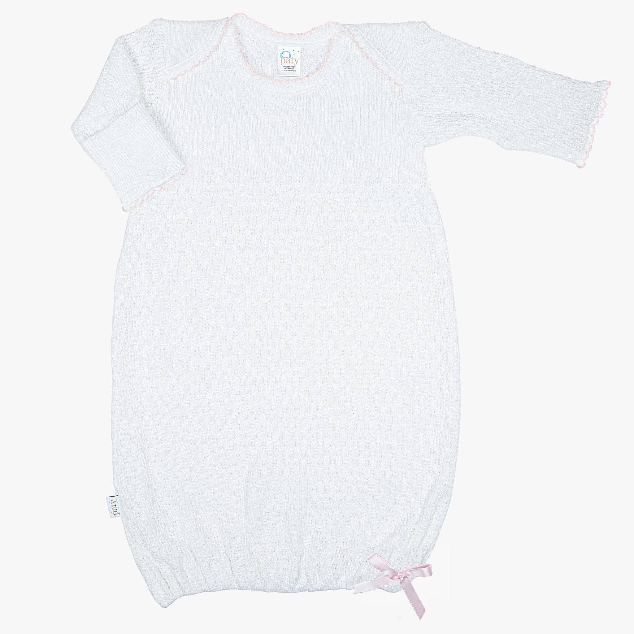 Paty Knit Overlap Shoulder Gown | Baby Shower Morgan Owens