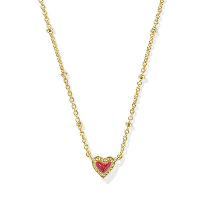 Mini Ari Heart Satellite Short Pendant Necklace