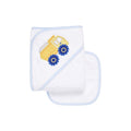 Dump Truck Baby Hooded Towel & Washcloth Set