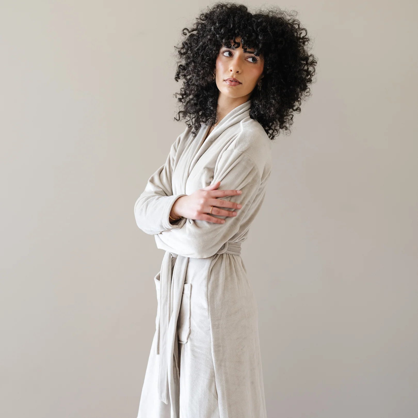 Saranoni Minky Stretch Luxe Robe