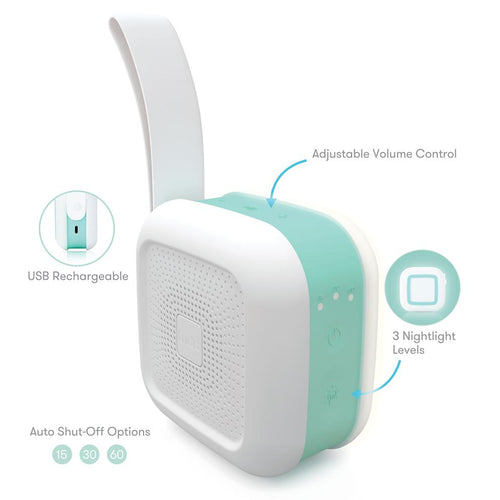 2-in1 Portable Sound Machine
-Nightlight