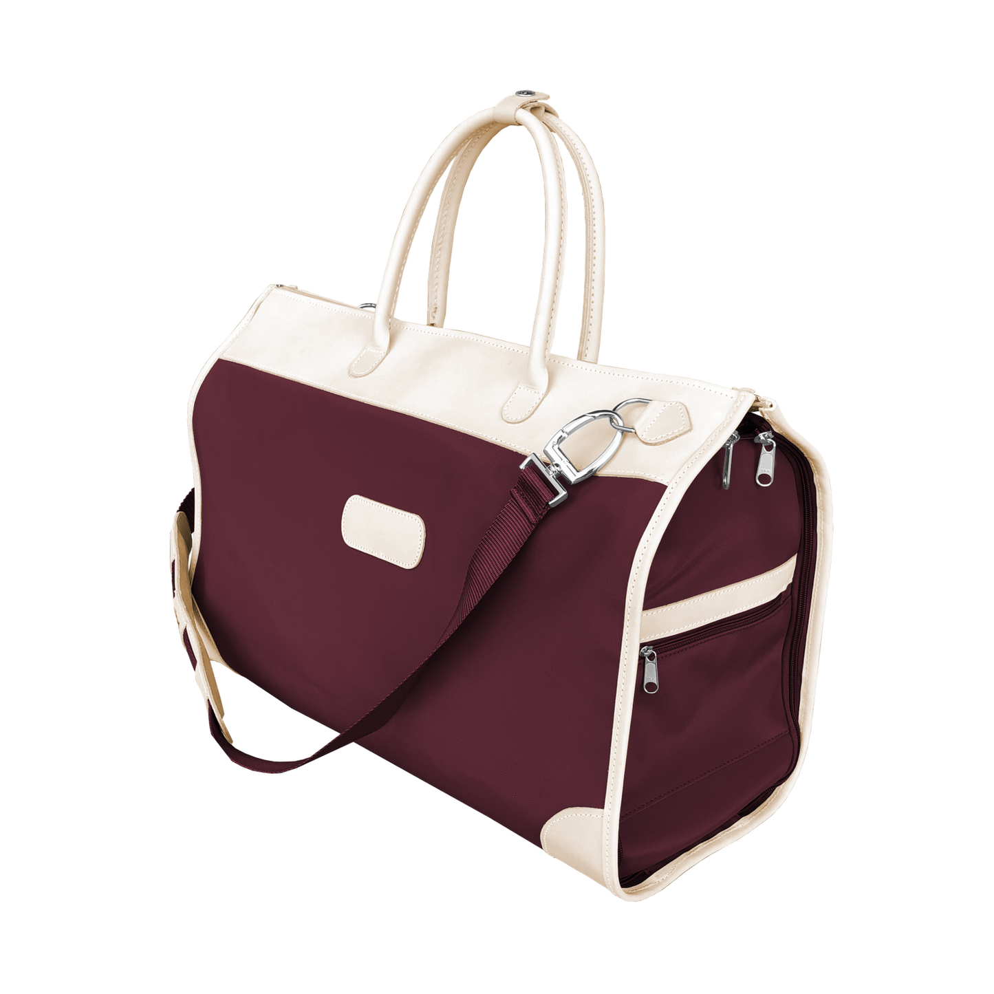 Jon Hart Southtown Burgundy Coated Canvas