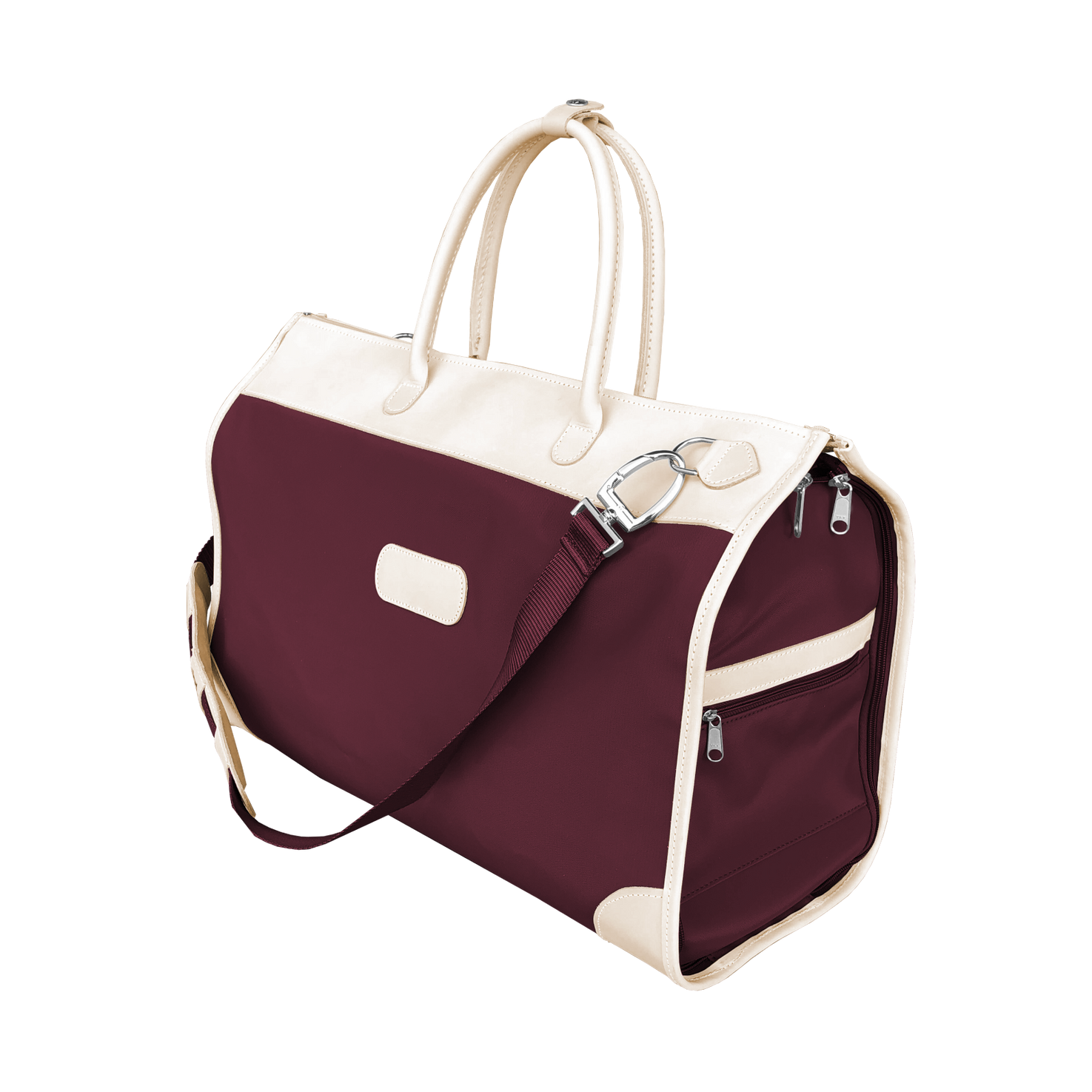 Jon Hart Southtown Burgundy Coated Canvas