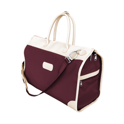 Jon Hart Southtown Burgundy Coated Canvas