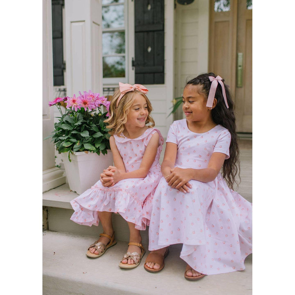 Lara Poplin Dress in Peach of my Heart