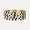 Black/White Veda Bangles - Set of 6