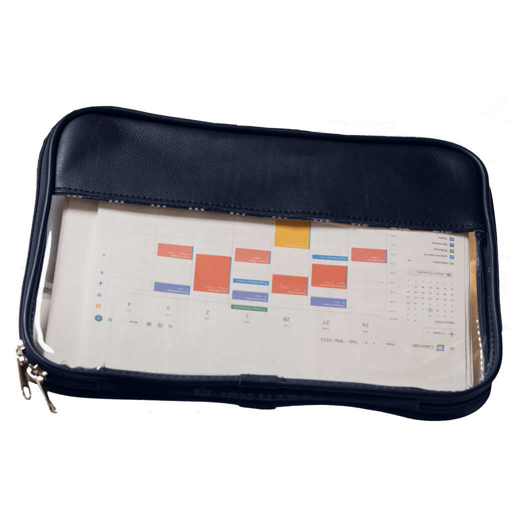 Jon Hart Design Leather Clear Folio