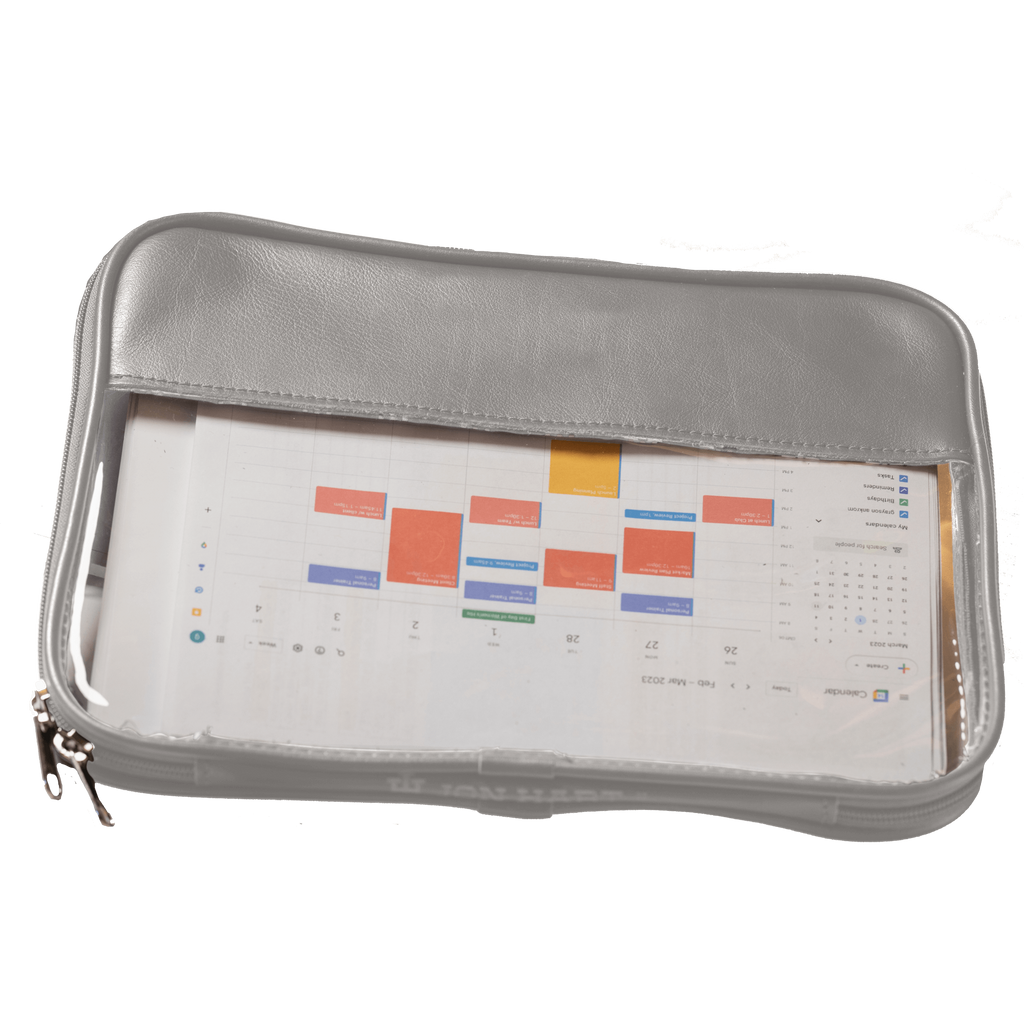 Jon Hart Design Leather Clear Folio