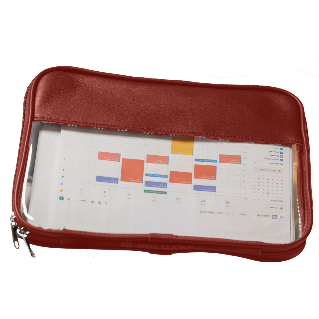 Jon Hart Design Leather Clear Folio