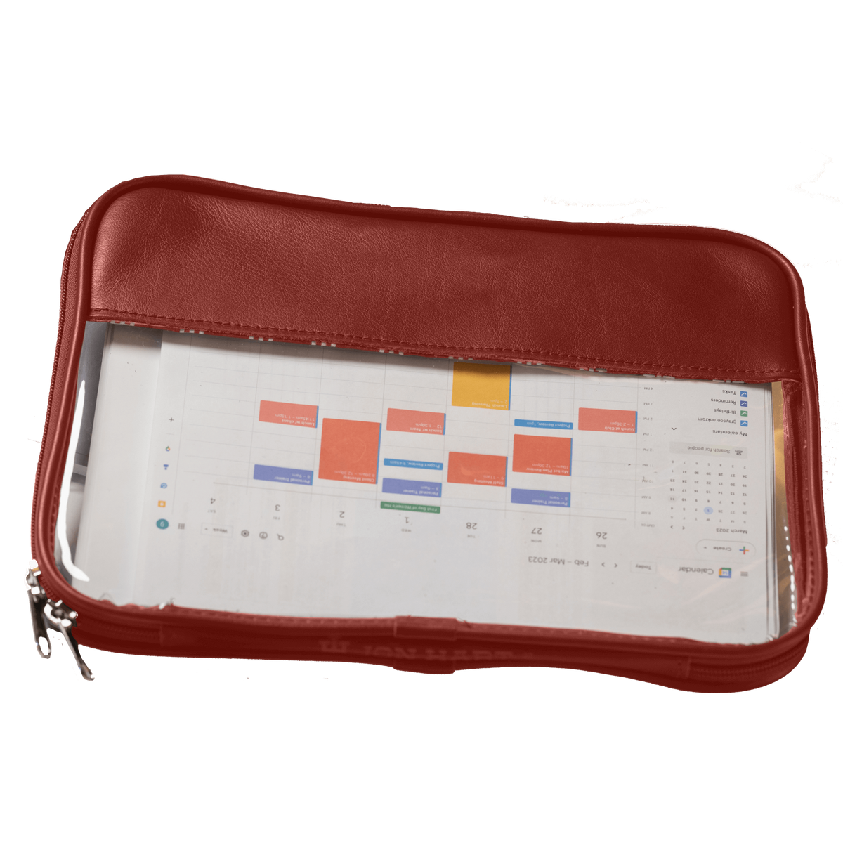 Jon Hart Design Leather Clear Folio