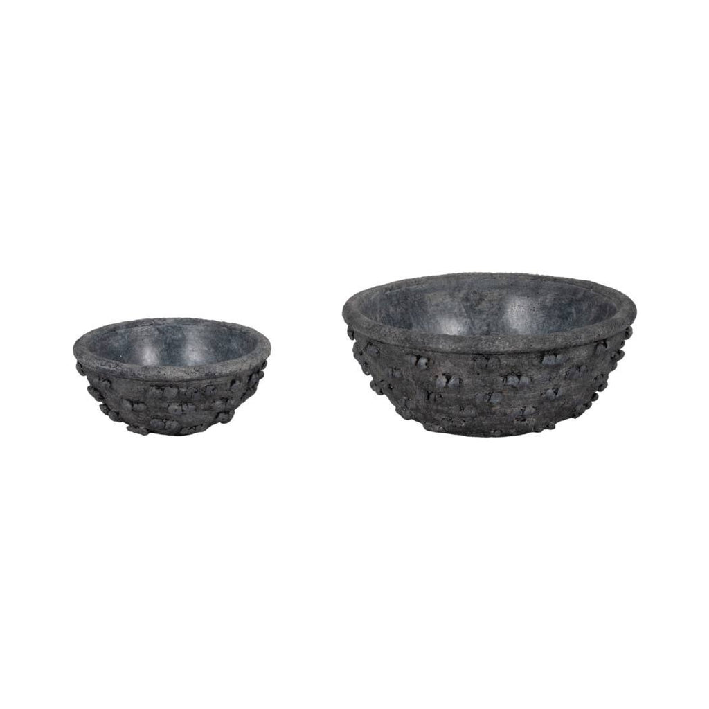 Black Terracotta Knobby Knot Bowls, 2 sizes | Bridal Shower Lieza Klein & Dylan Robbins