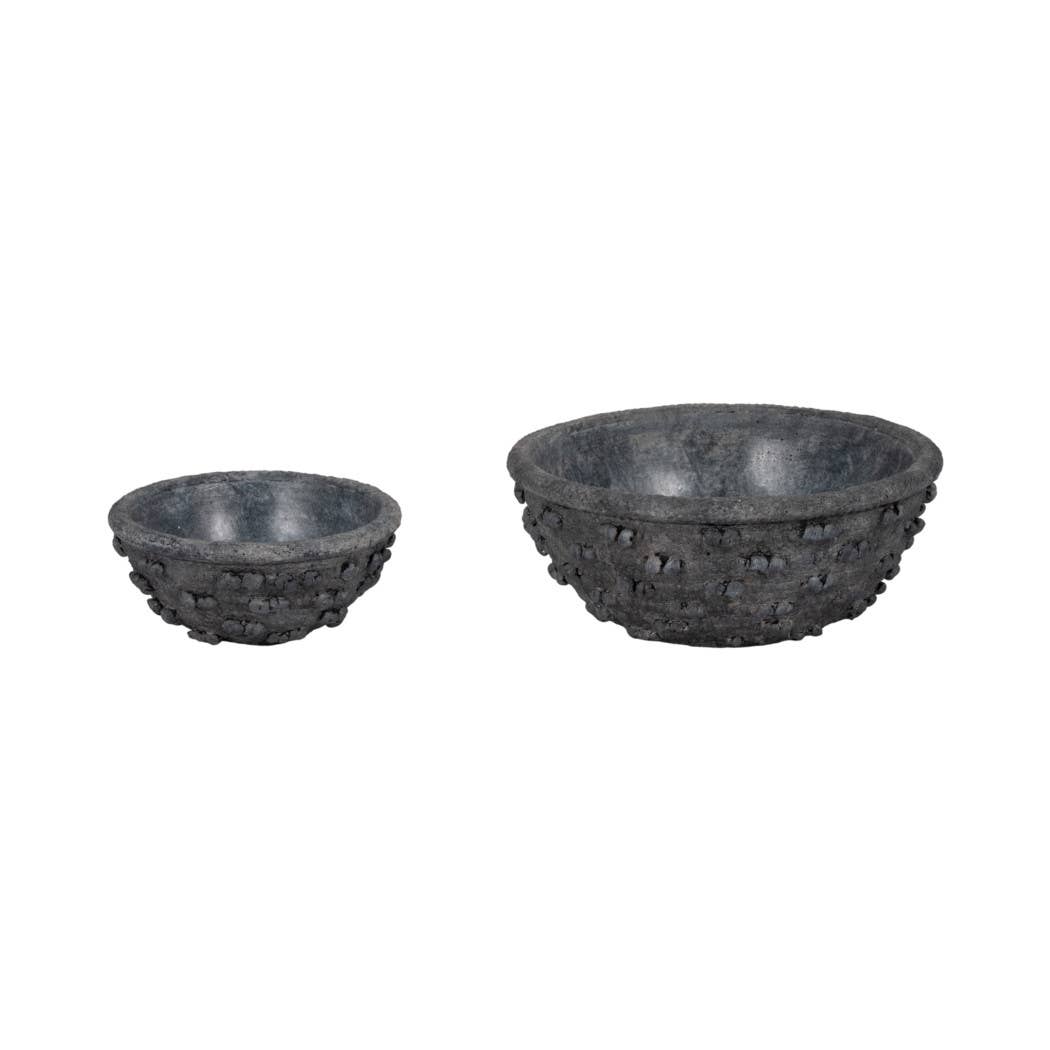 Black Terracotta Knobby Knot Bowls, 2 sizes | Bridal Shower Lieza Klein & Dylan Robbins