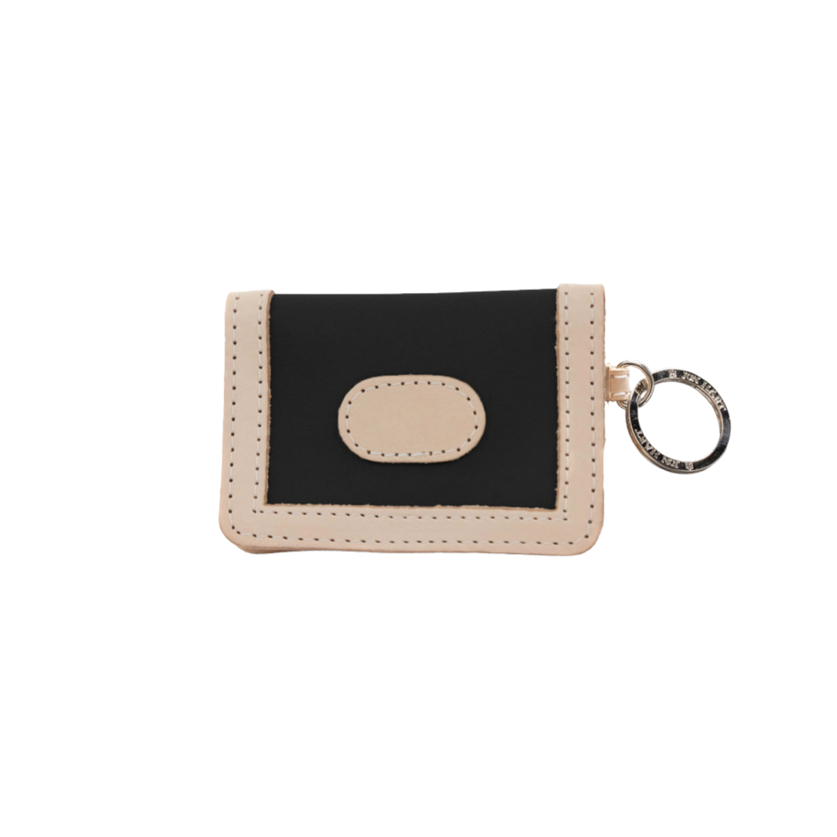 Jon Hart ID Wallet, Coated Canvas Black Coated Canvas